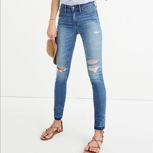 Madewell 9-Inch High-Rise Skinny Jeans: Drop-Hem